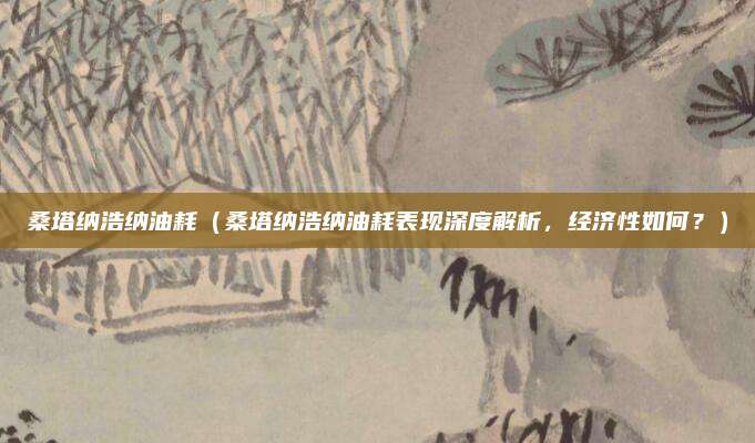 桑塔纳浩纳油耗（桑塔纳浩纳油耗表现深度解析，经济性如何？）