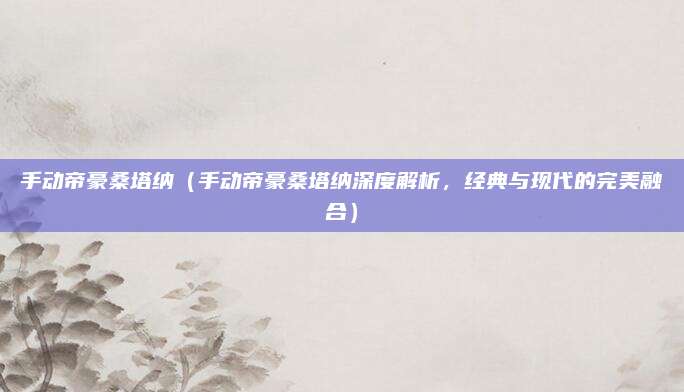 手动帝豪桑塔纳（手动帝豪桑塔纳深度解析，经典与现代的完美融合）