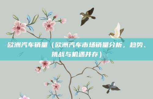 欧洲汽车销量（欧洲汽车市场销量分析，趋势、挑战与机遇并存）