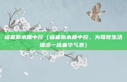 福睿斯木质中控（福睿斯木质中控，为驾驶生活增添一抹奢华气息）
