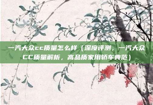 一汽大众cc质量怎么样（深度评测，一汽大众CC质量解析，高品质家用轿车典范）