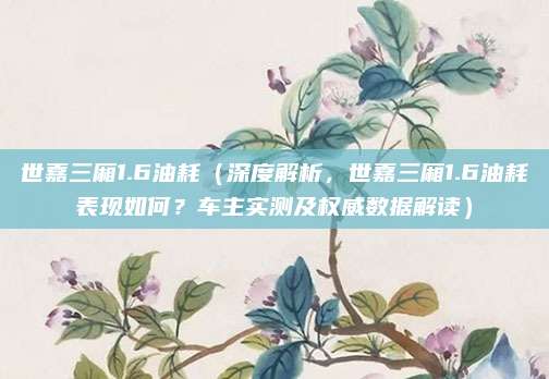 世嘉三厢1.6油耗(深度解析,世嘉三厢1.6油耗表现如何?车主实测及权威数据解读)