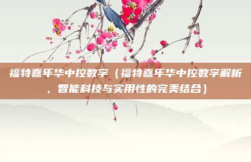 福特嘉年华中控数字(福特嘉年华中控数字解析,智能科技与实用性的完美结合)