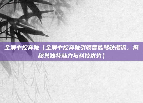全屏中控奔驰（全屏中控奔驰引领智能驾驶潮流，揭秘其独特魅力与科技优势）