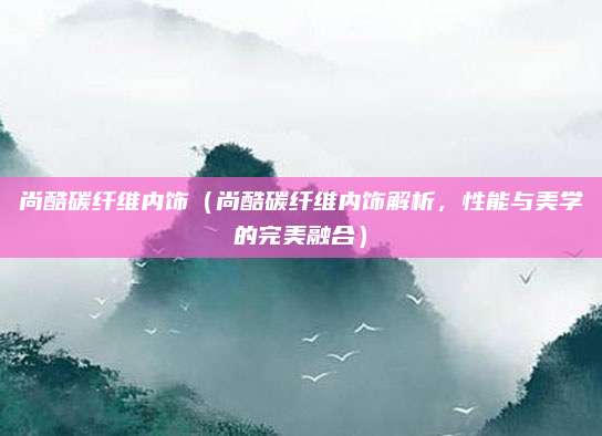 尚酷碳纤维内饰(尚酷碳纤维内饰解析,性能与美学的完美融合)