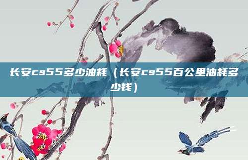 长安cs55多少油耗(长安cs55百公里油耗多少钱)
