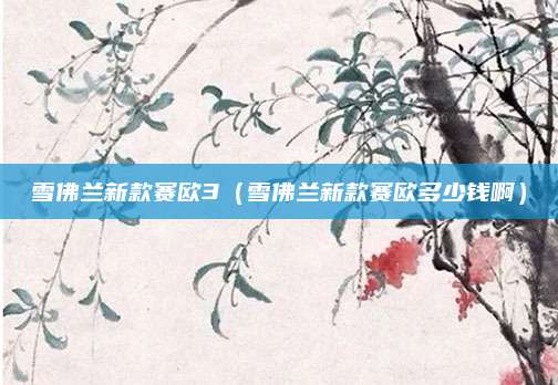 雪佛兰新款赛欧3(雪佛兰新款赛欧多少钱啊)