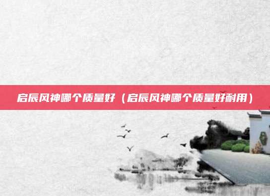 启辰风神哪个质量好(启辰风神哪个质量好耐用)
