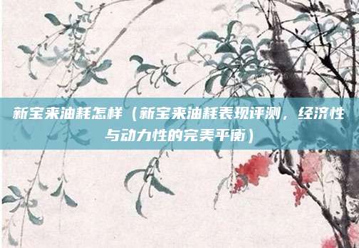 新宝来油耗怎样(新宝来油耗表现评测,经济性与动力性的完美平衡)