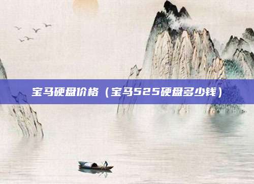 宝马硬盘价格(宝马525硬盘多少钱)