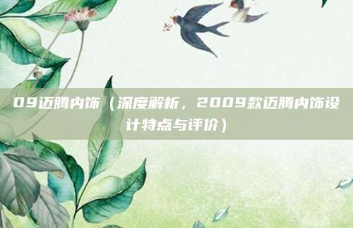 09迈腾内饰(深度解析,2009款迈腾内饰设计特点与评价)