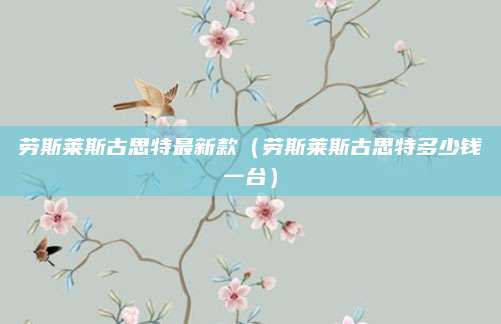 劳斯莱斯古思特最新款（劳斯莱斯古思特多少钱一台）