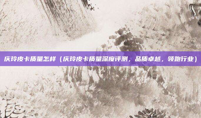 庆玲皮卡质量怎样（庆玲皮卡质量深度评测，品质卓越，领跑行业）