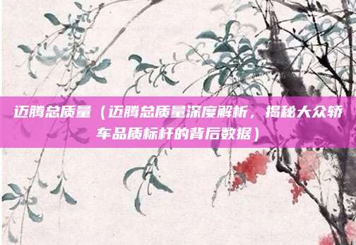 迈腾总质量(迈腾总质量深度解析,揭秘大众轿车品质标杆的背后数据)