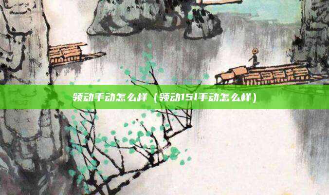 领动手动怎么样(领动15l手动怎么样)