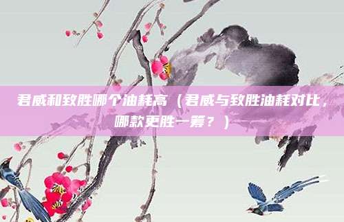 君威和致胜哪个油耗高（君威与致胜油耗对比，哪款更胜一筹？）