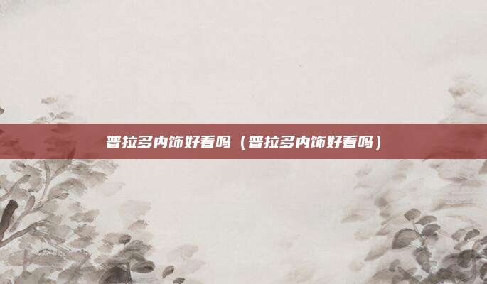 普拉多内饰好看吗(普拉多内饰好看吗)