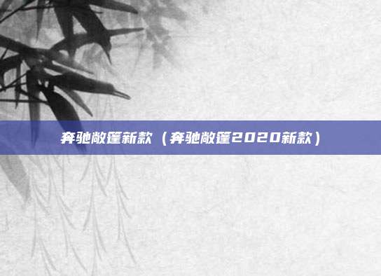 奔驰敞篷新款(奔驰敞篷2020新款)