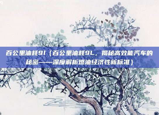 百公里油耗9l(百公里油耗9L,揭秘高效能汽车的秘密——深度解析燃油经济性新标准)
