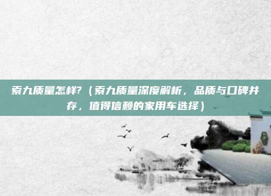 索九质量怎样?（索九质量深度解析，品质与口碑并存，值得信赖的家用车选择）