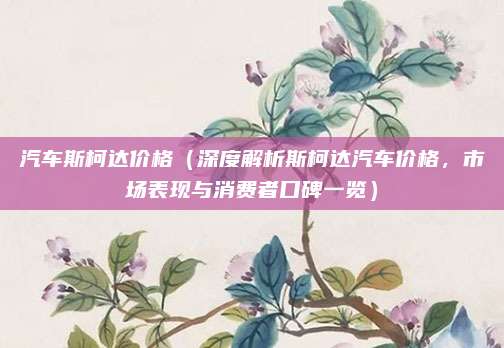 汽车斯柯达价格（深度解析斯柯达汽车价格，市场表现与消费者口碑一览）