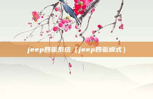 jeep四驱系统(jeep四驱模式)