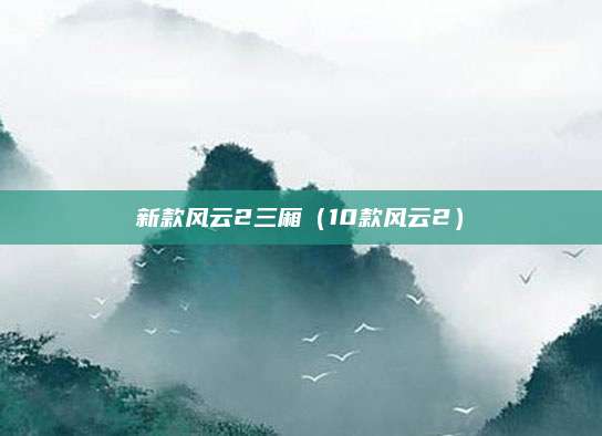 新款风云2三厢(10款风云2)
