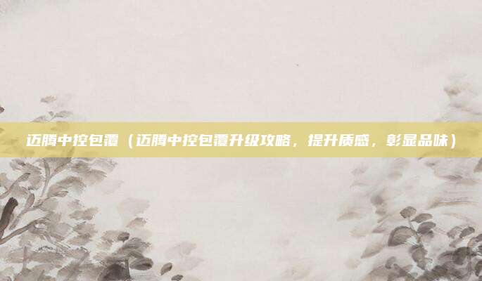 迈腾中控包覆(迈腾中控包覆升级攻略,提升质感,彰显品味)