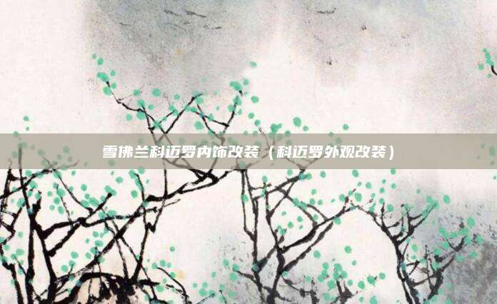 雪佛兰科迈罗内饰改装(科迈罗外观改装)