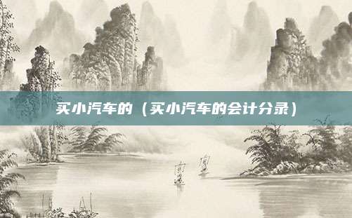 买小汽车的(买小汽车的会计分录)