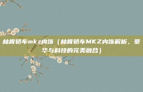 林肯轿车mkz内饰(林肯轿车MKZ内饰解析,豪华与科技的完美融合)