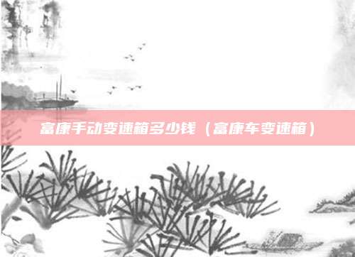 富康手动变速箱多少钱(富康车变速箱)