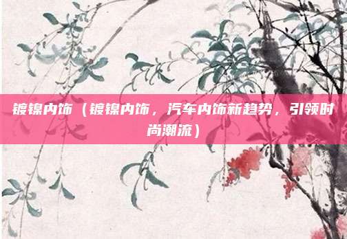 镀镍内饰(镀镍内饰,汽车内饰新趋势,引领时尚潮流)