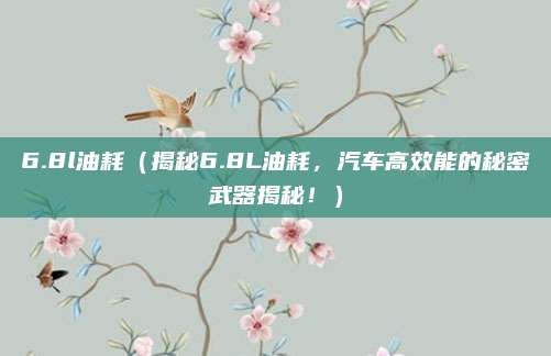 6.8l油耗(揭秘6.8L油耗,汽车高效能的秘密武器揭秘!)