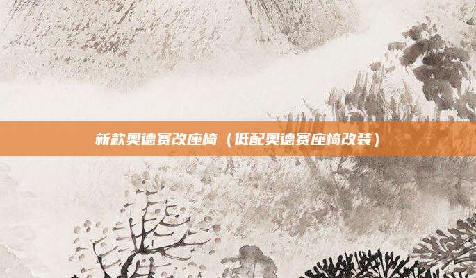 新款奥德赛改座椅(低配奥德赛座椅改装)