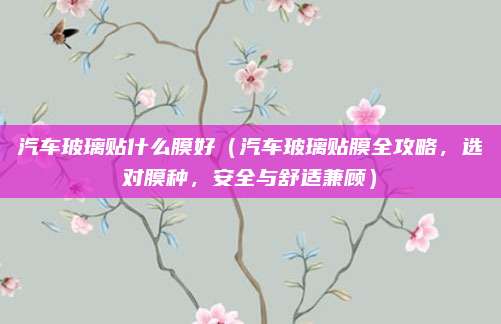 汽车玻璃贴什么膜好(汽车玻璃贴膜全攻略,选对膜种,安全与舒适兼顾)