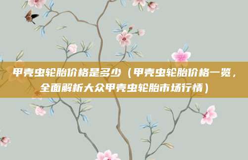 甲壳虫轮胎价格是多少(甲壳虫轮胎价格一览,全面解析大众甲壳虫轮胎市场行情)