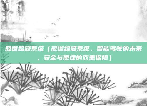 冠道超感系统(冠道超感系统,智能驾驶的未来,安全与便捷的双重保障)