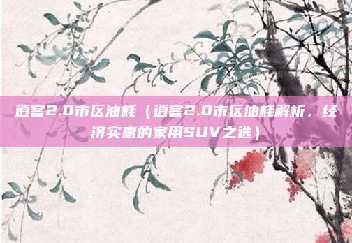 逍客2.0市区油耗(逍客2.0市区油耗解析,经济实惠的家用SUV之选)