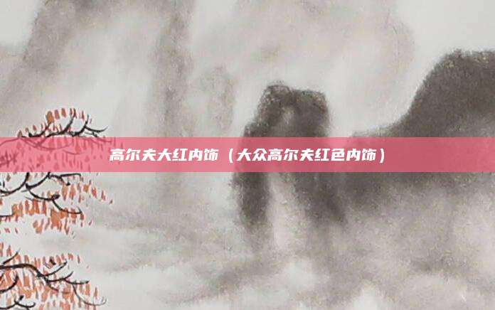高尔夫大红内饰(大众高尔夫红色内饰)