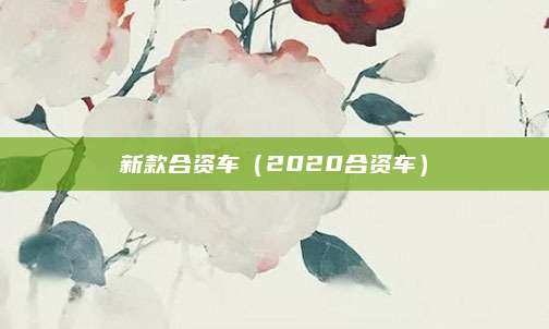 新款合资车(2020合资车)
