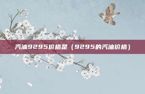 汽油9295价格是（9295的汽油价格）