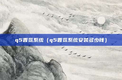 q5香氛系统(q5香氛系统安装多少钱)