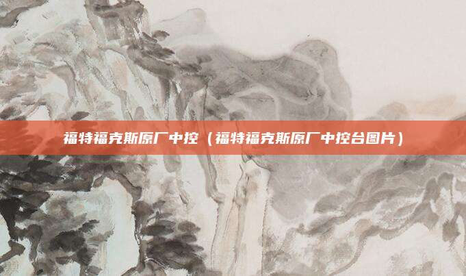 福特福克斯原厂中控(福特福克斯原厂中控台图片)