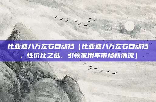 比亚迪八万左右自动挡(比亚迪八万左右自动挡,性价比之选,引领家用车市场新潮流)