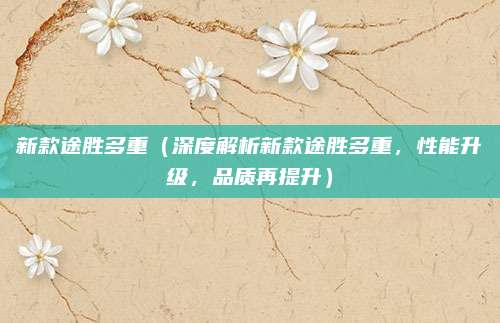 新款途胜多重(深度解析新款途胜多重,性能升级,品质再提升)