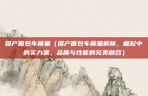 国产面包车质量(国产面包车质量解析,崛起中的实力派,品质与性能的完美融合)