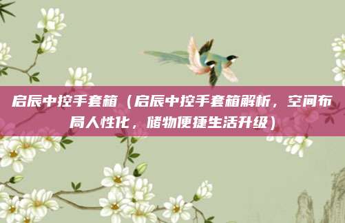 启辰中控手套箱(启辰中控手套箱解析,空间布局人性化,储物便捷生活升级)