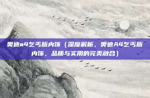 奥迪a4乞丐版内饰(深度解析,奥迪A4乞丐版内饰,品质与实用的完美融合)