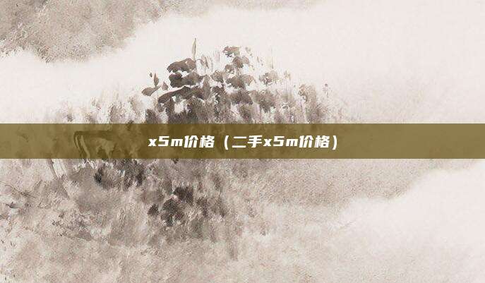 x5m价格(二手x5m价格)